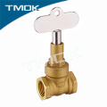 TMOK wholesale 1 inch female threaded end gate valve with Chromed plated handle and good price